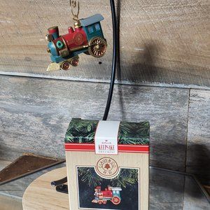 1991 Claus & Co R.R. Locomotive Handcrafted Hallmark Keepsake Ornament